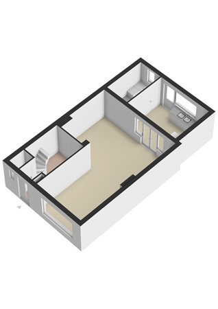 Plattegrond - Kerkplein 67, 6367 EP Voerendaal - Kerkplein 67 Voerendaal - Begane grond 3D.jpg